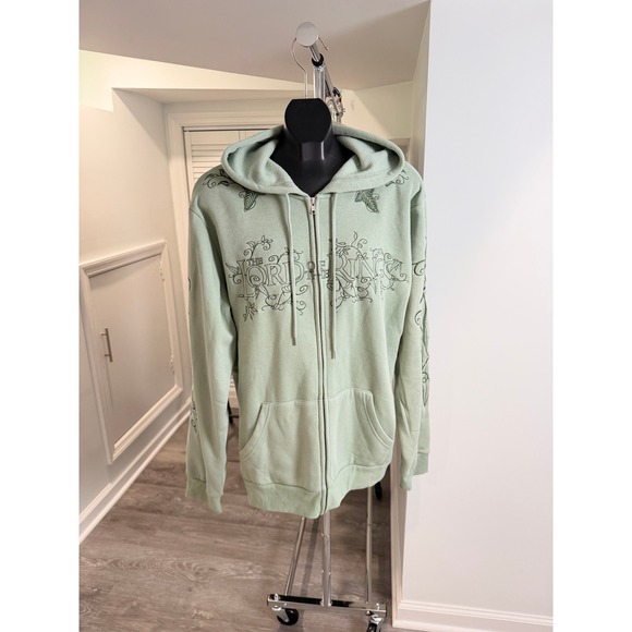 Boxlunch Other - Lord of the Rings BoxLunch Sage Green Embroidered Tonal Icons Sweater Mens Large